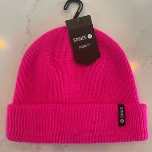 STANCE icon 2 beanie in neon pink. Brand new with tags.